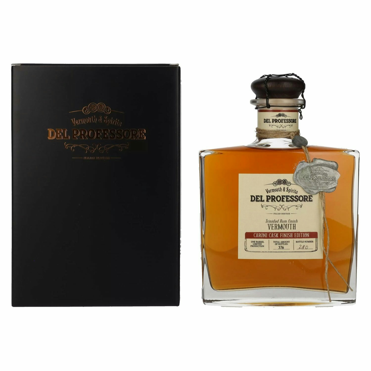 Del Professore Vermouth & Spirits CARONI CASK FINISH EDITION 17,8% Vol. 0,5l in Giftbox