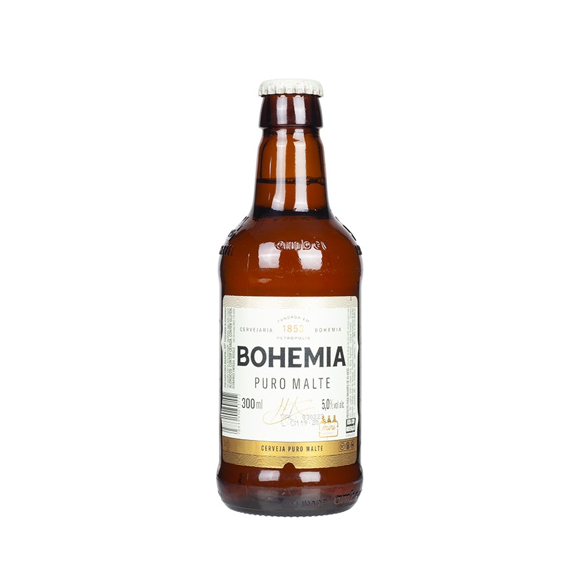 BOHEMIA Puro Malte Lager Beer 5% Vol. 24x0,3l