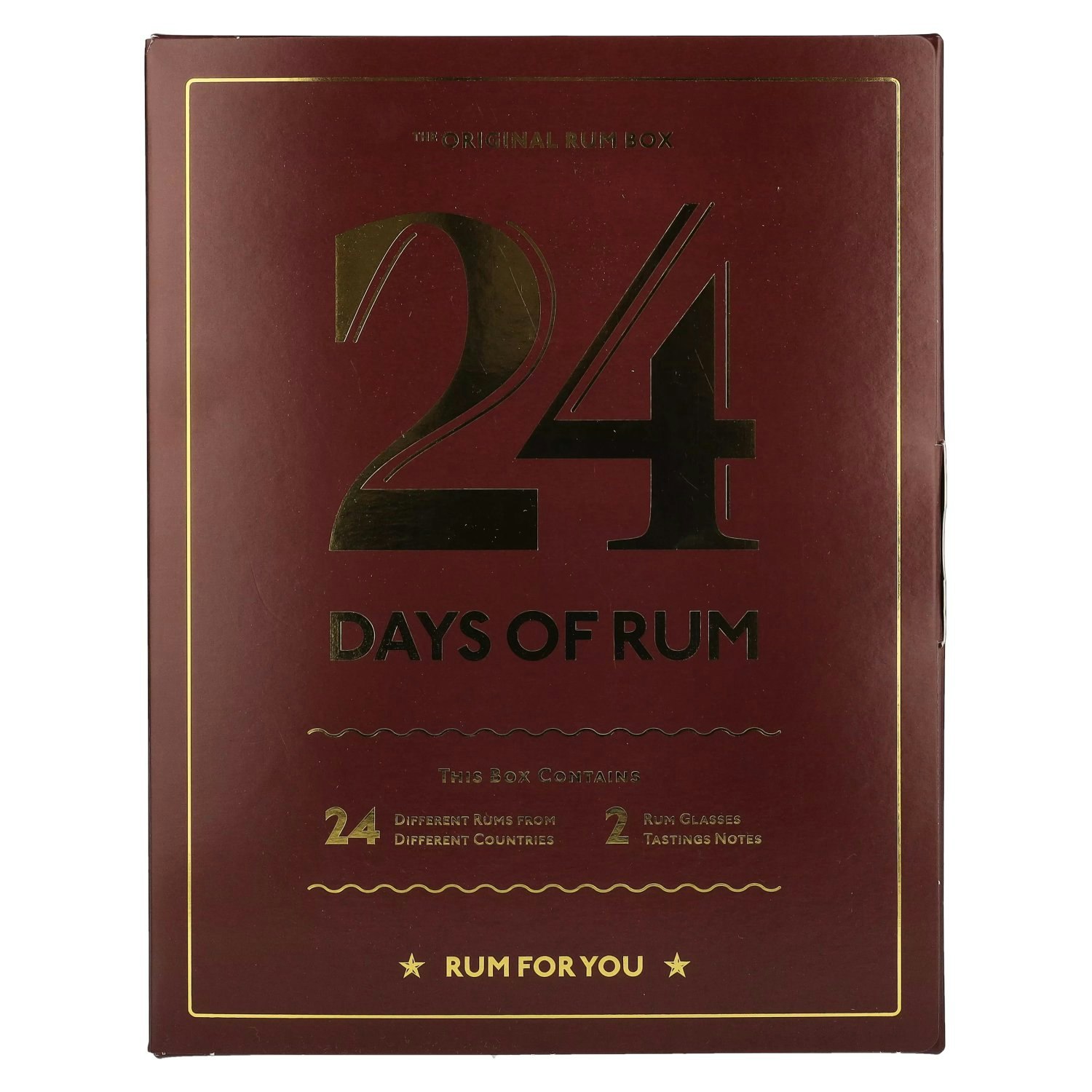 1423 S.B.S 24 DAYS OF RUM The Original Rum Box 42,9% Vol. 24x0,02l in Giftbox with 2 Nosing glasses