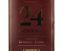 1423 S.B.S 24 DAYS OF RUM The Original Rum Box 42,9% Vol. 24x0,02l in Giftbox with 2 Nosing glasses