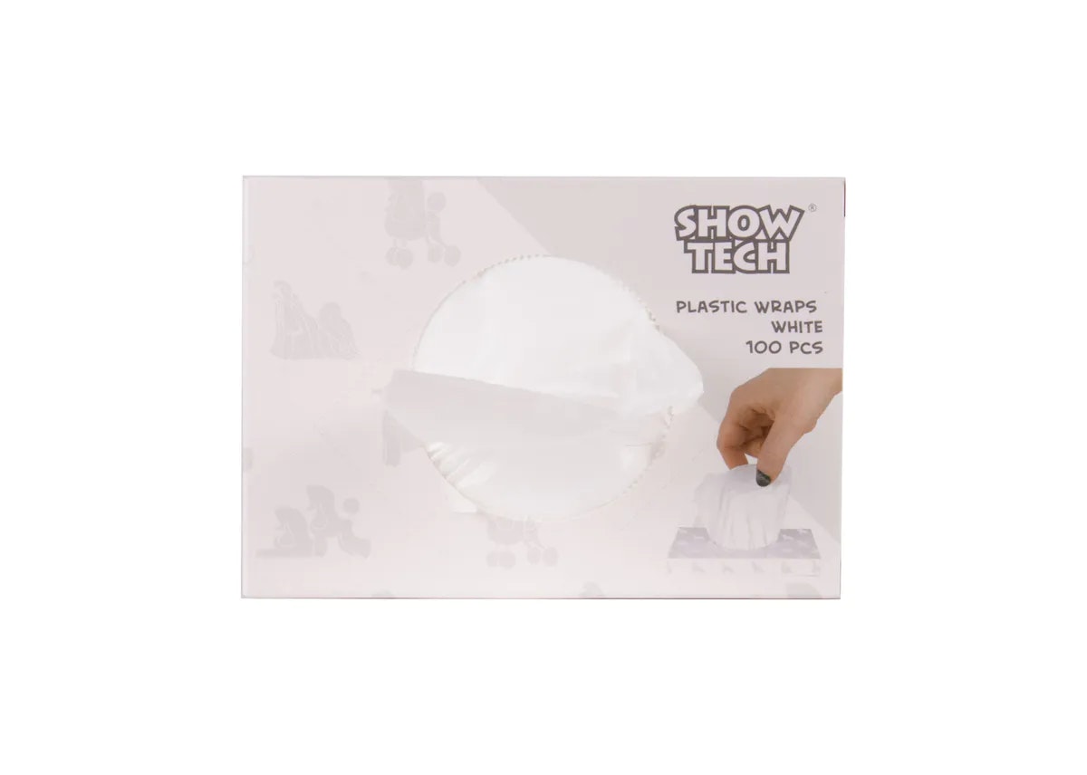 ShowTech  Plastikk Wrap Hvit 100stk