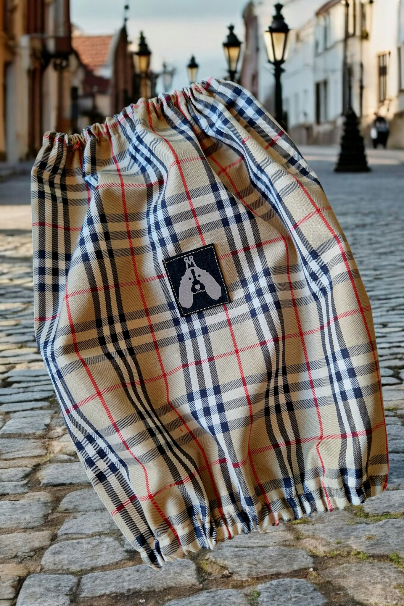 Spradeørehette Burberry mønstret - lett vannavvisende S