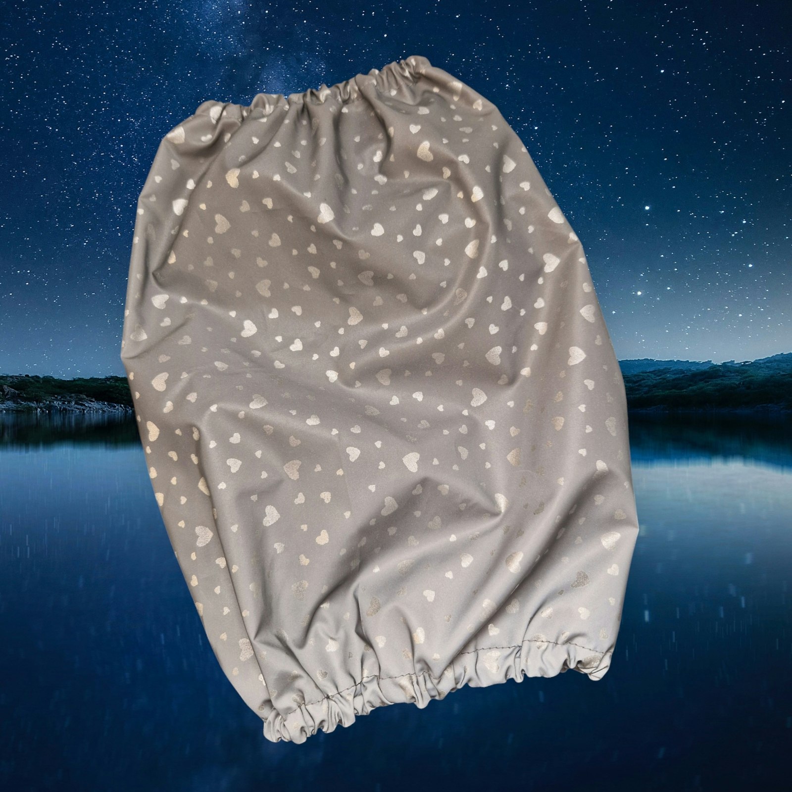 Refleksørehette m/små hjerter