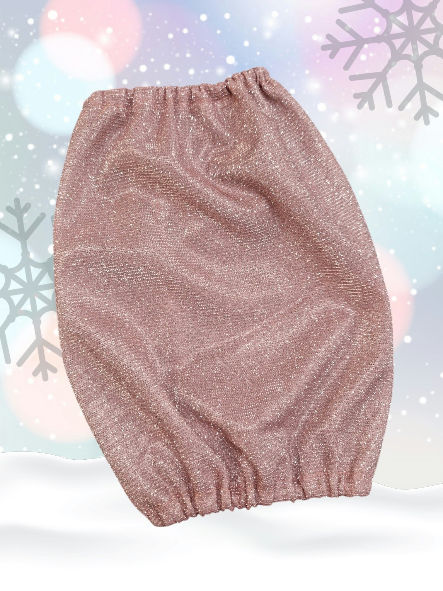 Show ørehette Støvet Rosa glitter S