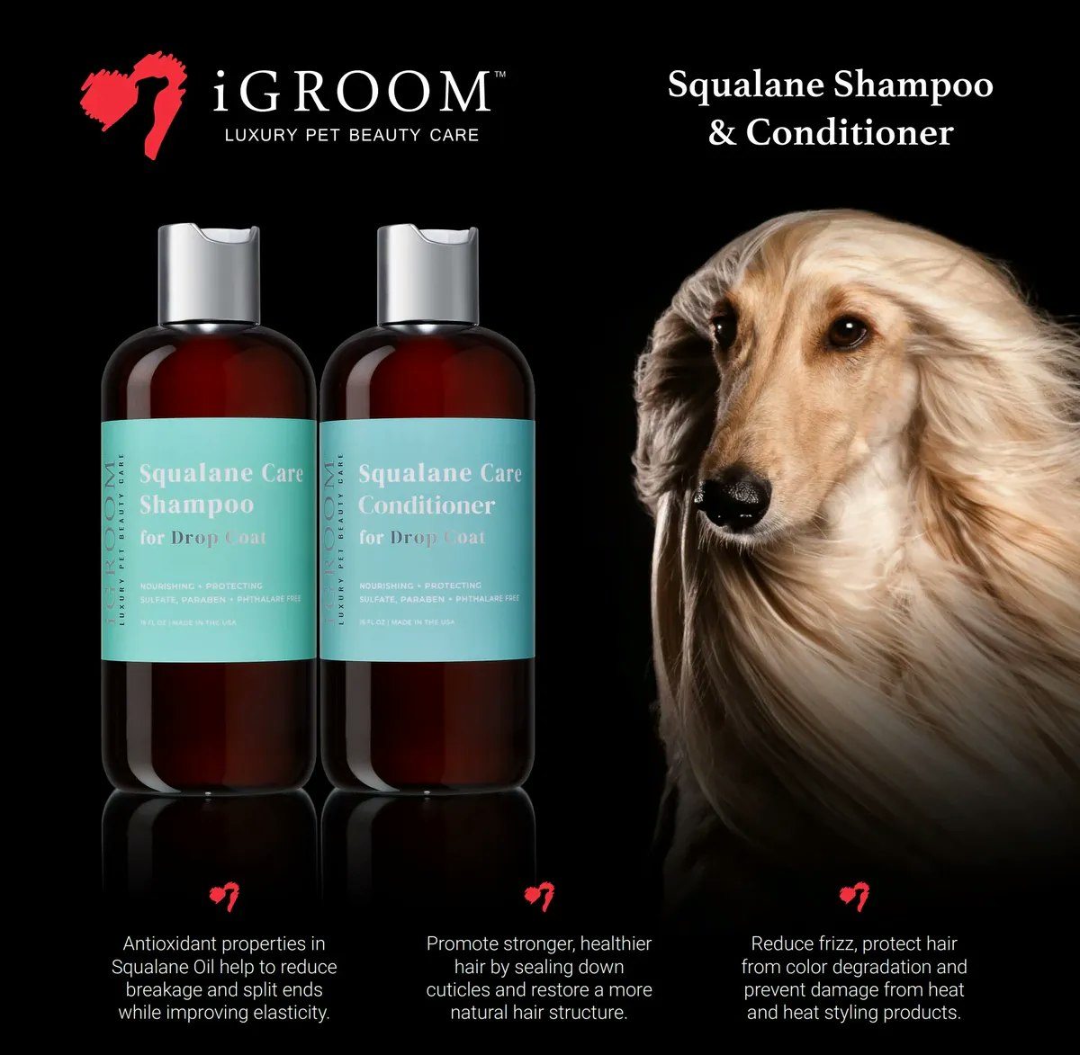 iGROOM Squalane Care Conditioner (dropcoat) 3,78l,