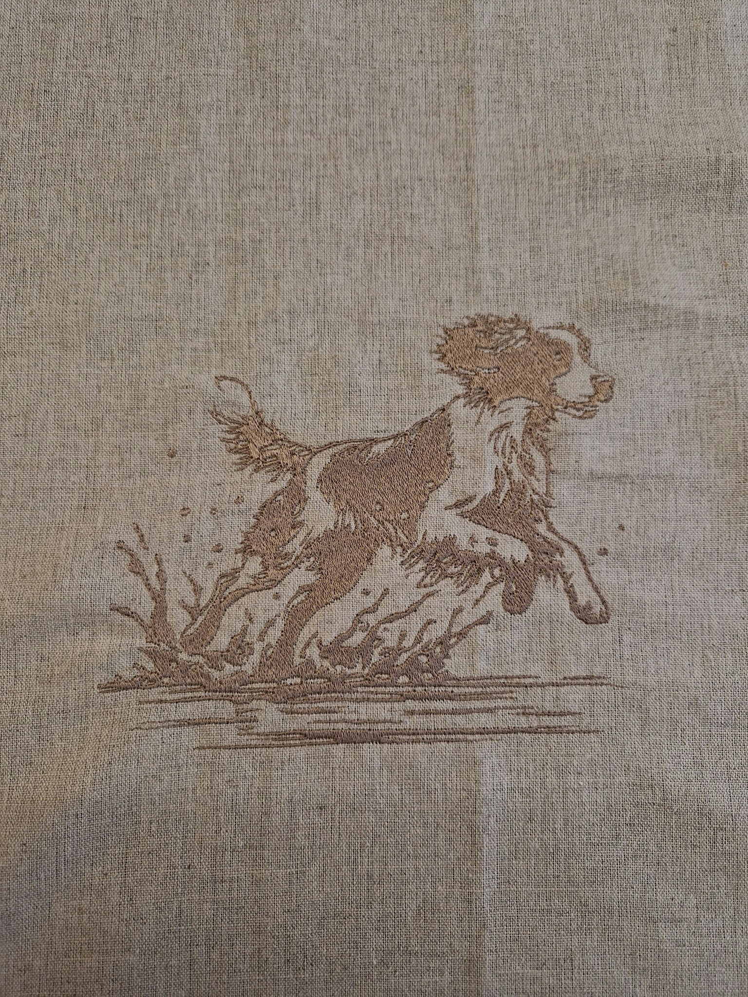 Putetrekk 45x45 cm Linlook Brun Engelsk Springer Spaniel