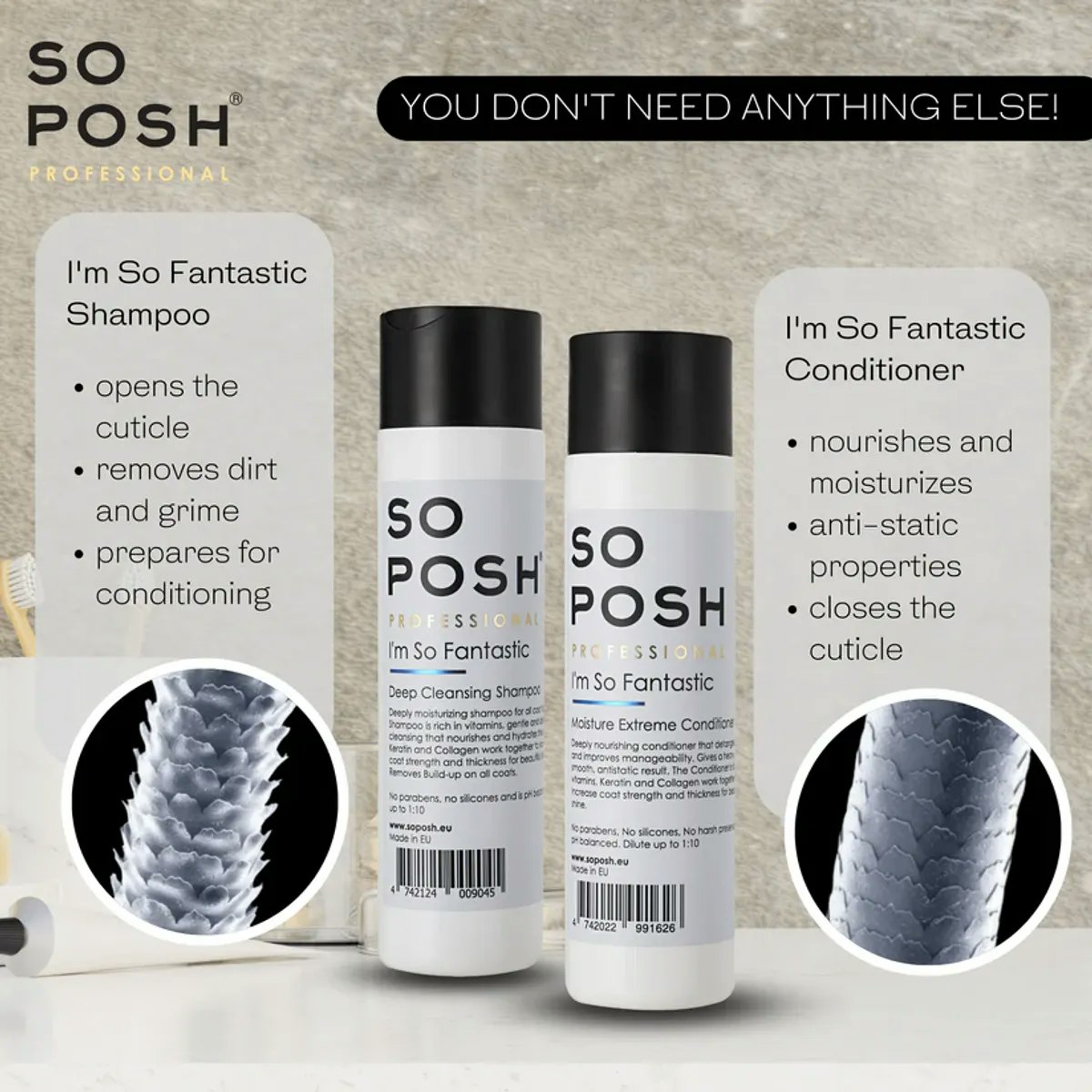 So Posh Im So Fantastic 1L. (Deep Moisturizing Conditioner)