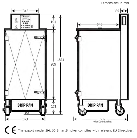 Cookshack Smartsmoker SM160 54 kg kapacitet