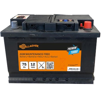 Batteri Gallagher Premium Turbo AGM 12V/75Ah