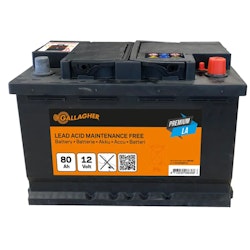 Blybatteri Gallagher Premium 12V/80Ah - 278x175x190