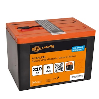 Batteripaket Gallagher Alkaline 9V/210Ah