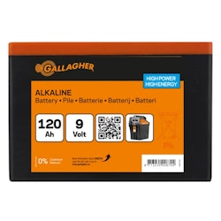 Batteripaket Gallagher Alkaline 9V/120Ah