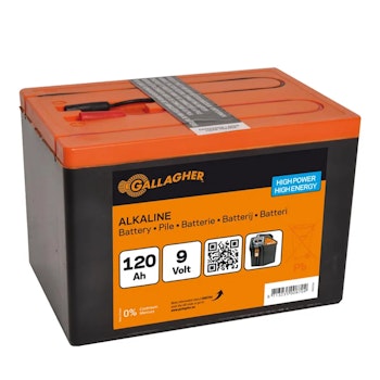 Batteripaket Gallagher Alkaline 9V/120Ah