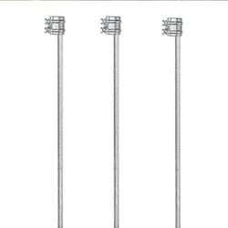 Jordspjut Gallagher 1m inkl. klämma, 3-pack