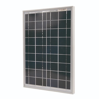 Solpanel Gallagher 20W med 2A regulator / exkl hållare