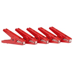 Krokodilklippsfäste Gallagher Röd, 5-pack