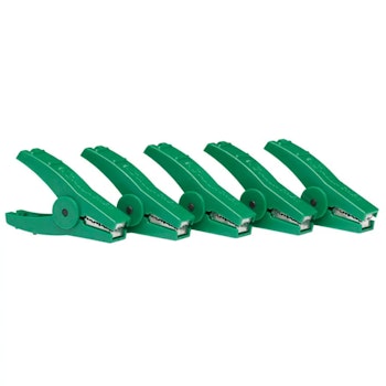 Krokodilklippsfäste Gallagher Grön, 5-pack