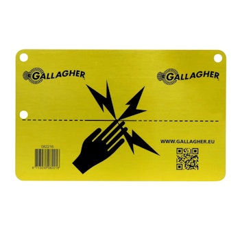 Varningsskylt Aluminium Gallagher EU