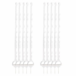Häststolpe Gallagher vit 155cm, 10-pack