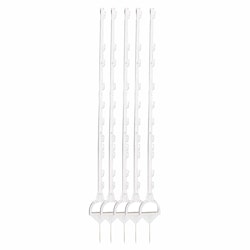 Häststolpe Gallagher vit 155cm, 5-pack