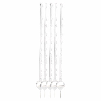 Häststolpe Gallagher vit 155cm, 5-pack