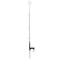 Fjäderstålstolpe Gallagher Multitråd 110cm vit, 10-pack