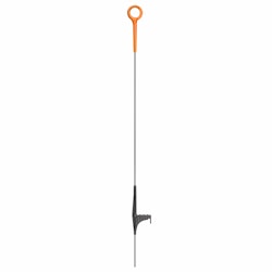 Fjäderstålstolpe Gallagher med orange rund toppisolator, 10-pack