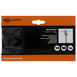 Extra toppisolator för Gallagher Fjäderstålstolpe, 5-pack