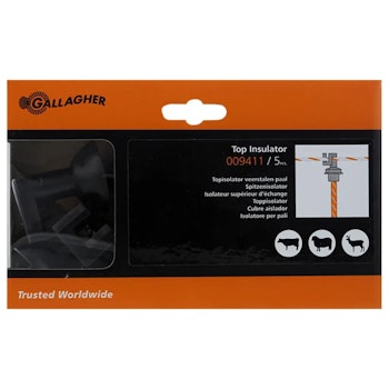 Extra toppisolator för Gallagher Fjäderstålstolpe, 5-pack