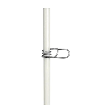 Clips rostfritt stål Gallagher för glasfiberstolpe 10mm, 25-pack