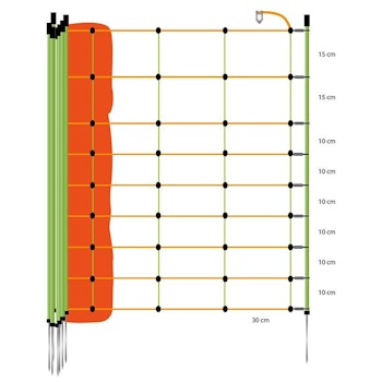 Fårnät Enkelspets Kombi Gallagher 90cm, 50m
