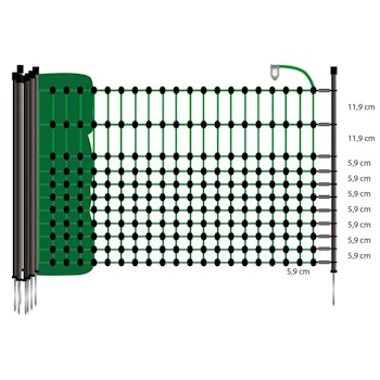 Kaninnät/Hobbynät Enkelspets Gallagher 65cm, 25m