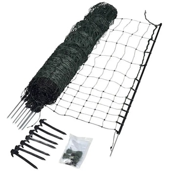 Fjäderfänät Enkelspets Gallagher Grön 112cm, 25m