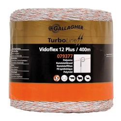 Eltråd Gallagher Vidoflex 12 TurboLine Plus vit 400m