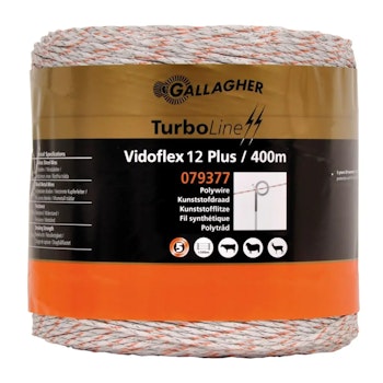 Eltråd Gallagher Vidoflex 12 TurboLine Plus vit 400m