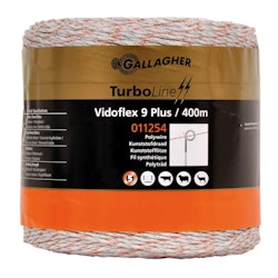 Eltråd Gallagher Vidoflex 9 TurboLine Plus vit 400m