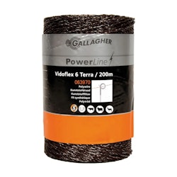 Eltråd Gallagher Vidoflex 6 PowerLine terra 200m