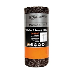 Eltråd Gallagher Vidoflex 3 PowerLine terra 100m