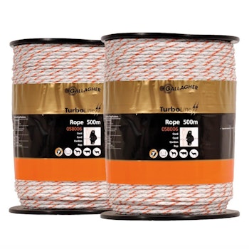 Elrep Gallagher Duopack TurboLine vit, 2x500m