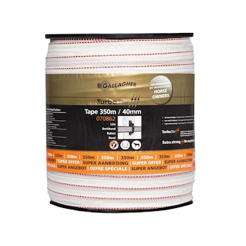 Elband Gallagher TurboStar 40mm vit, 350m