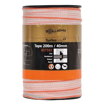 Elband Gallagher TurboLine 40mm vit, 200m