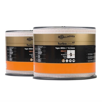 Elband Gallagher Duopack TurboLine 12,5mm vit, 2x400m