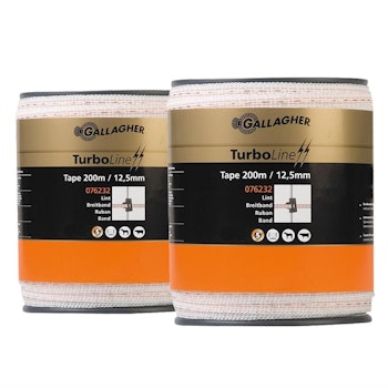 Elband Gallagher Duopack TurboLine 12,5mm vit, 2x200m