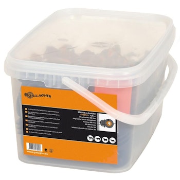 Ringisolator Gallagher XDI för stålstolpe, 125-pack