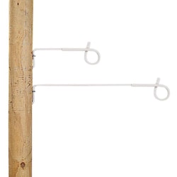 Distanshållare Gallagher pigtail 40cm vit, 10-pack