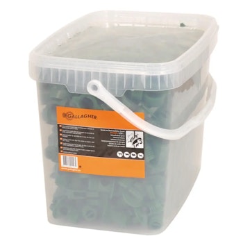Tilläggsisolator Gallagher grön ø8,5-13mm, 250-pack