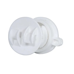 Tilläggsisolator Gallagher vit ø6-14mm, 10-pack