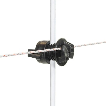 Tilläggsisolator Gallagher svart ø4-10mm, 250-pack
