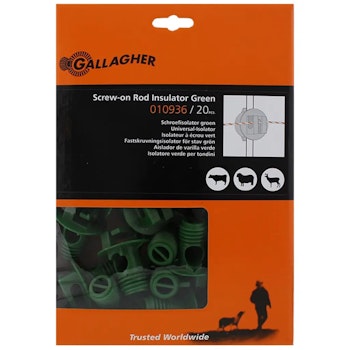 Tilläggsisolator Gallagher grön ø 8,5-13mm, 20-pack
