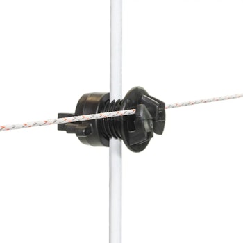 Tilläggsisolator Gallagher svart ø4-10mm, 20-pack